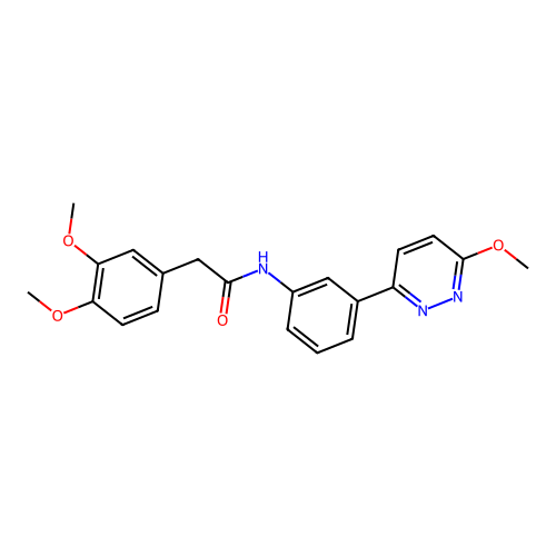 2-(3,4-dimethoxyphenyl)-N-[3-(6-methoxypyridazin-3-yl)phenyl]acetamide structure
