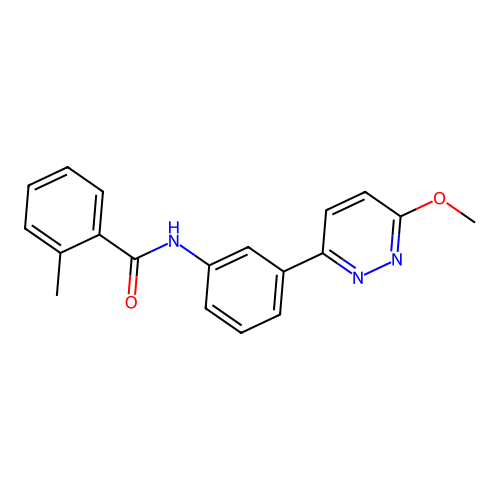 N-[3-(6-methoxypyridazin-3-yl)phenyl]-2-methylbenzamide structure