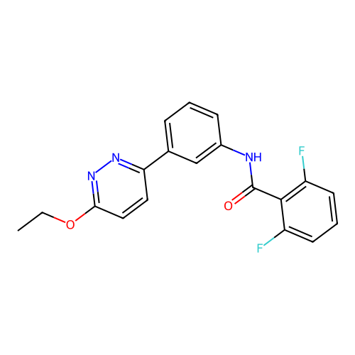 N-[3-(6-ethoxypyridazin-3-yl)phenyl]-2,6-difluorobenzamide structure