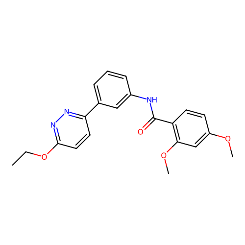 N-[3-(6-ethoxypyridazin-3-yl)phenyl]-2,4-dimethoxybenzamide structure