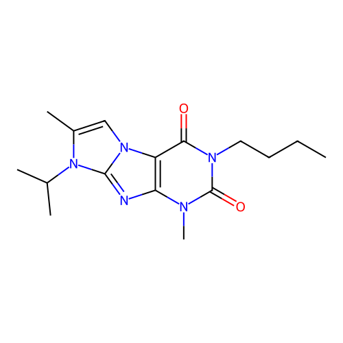 2-Butyl-4,7-dimethyl-6-propan-2-ylpurino[7,8-a]imidazole-1,3-dione structure