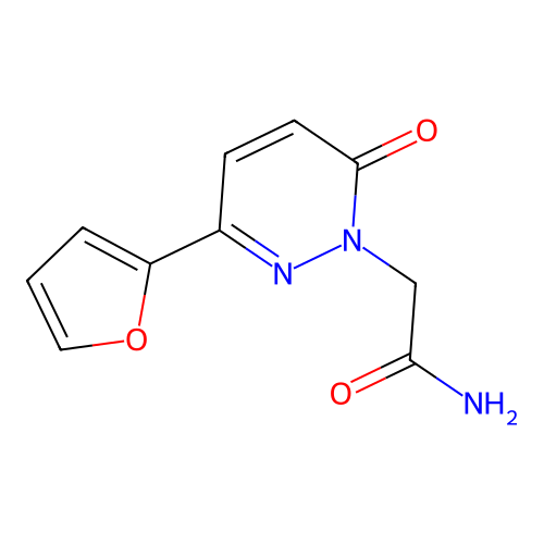 2-(3-(furan-2-yl)-6-oxopyridazin-1(6H)-yl)acetamide structure