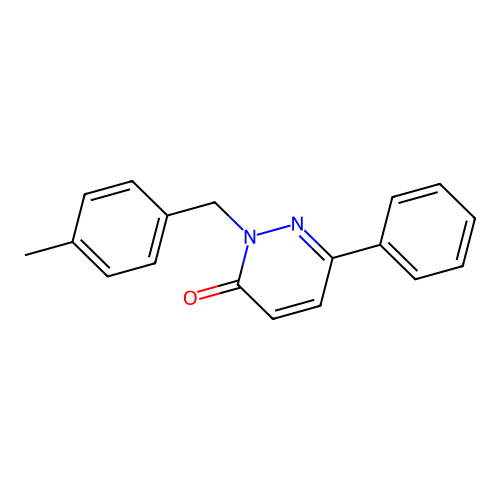 2-[(4-Methylphenyl)methyl]-6-phenylpyridazin-3-one structure