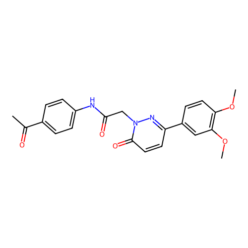 N-(4-acetylphenyl)-2-(3-(3,4-dimethoxyphenyl)-6-oxopyridazin-1(6H)-yl)acetamide structure