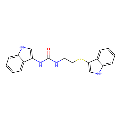 1-(2-((1H-indol-3-yl)thio)ethyl)-3-(1H-indol-3-yl)urea structure