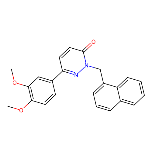 6-(3,4-Dimethoxyphenyl)-2-(naphthalen-1-ylmethyl)pyridazin-3-one structure