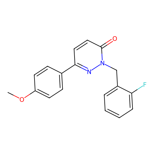 2-(2-fluorobenzyl)-6-(4-methoxyphenyl)pyridazin-3(2H)-one structure