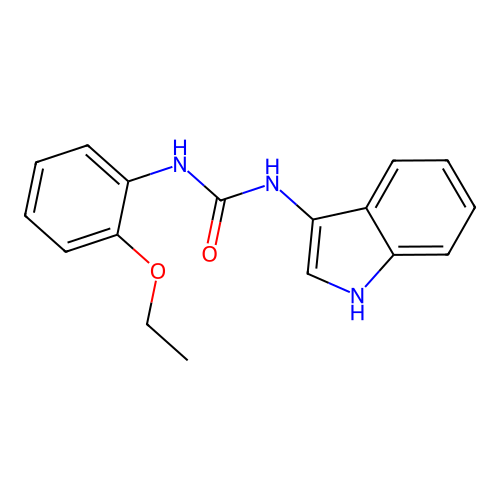 1-(2-ethoxyphenyl)-3-(1H-indol-3-yl)urea structure