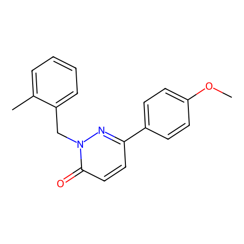 6-(4-methoxyphenyl)-2-(2-methylbenzyl)pyridazin-3(2H)-one structure