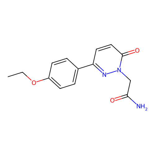 2-[3-(4-Ethoxyphenyl)-6-oxopyridazin-1-yl]acetamide structure