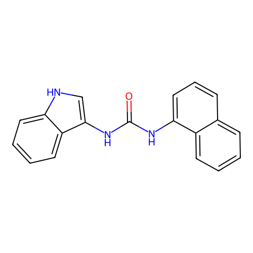1-(1H-indol-3-yl)-3-(naphthalen-1-yl)urea structure