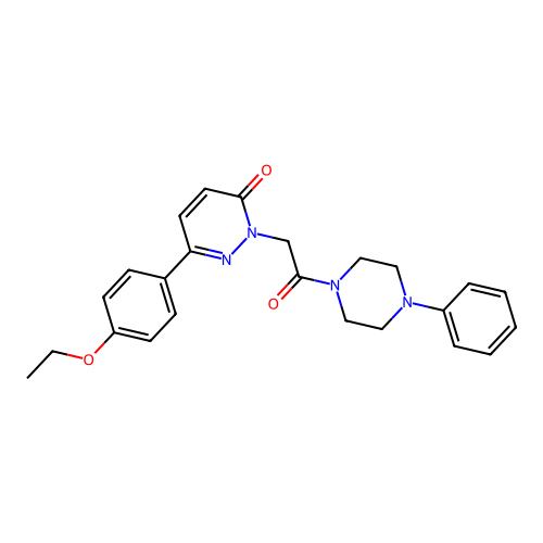 6-(4-Ethoxyphenyl)-2-[2-oxo-2-(4-phenylpiperazin-1-yl)ethyl]pyridazin-3-one structure