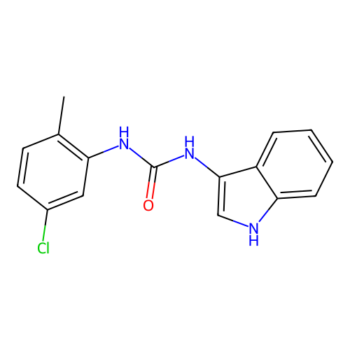 1-(5-chloro-2-methylphenyl)-3-(1H-indol-3-yl)urea structure