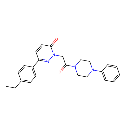 6-(4-Ethylphenyl)-2-[2-oxo-2-(4-phenylpiperazin-1-yl)ethyl]pyridazin-3-one structure