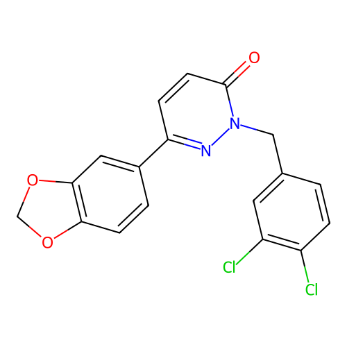 6-(1,3-Benzodioxol-5-yl)-2-[(3,4-dichlorophenyl)methyl]pyridazin-3-one structure