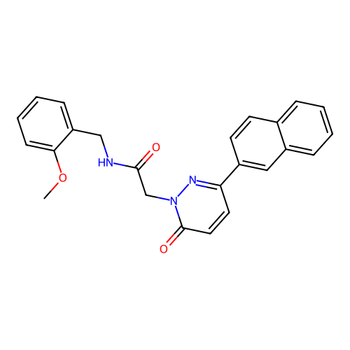 N-(2-methoxybenzyl)-2-(3-(naphthalen-2-yl)-6-oxopyridazin-1(6H)-yl)acetamide structure
