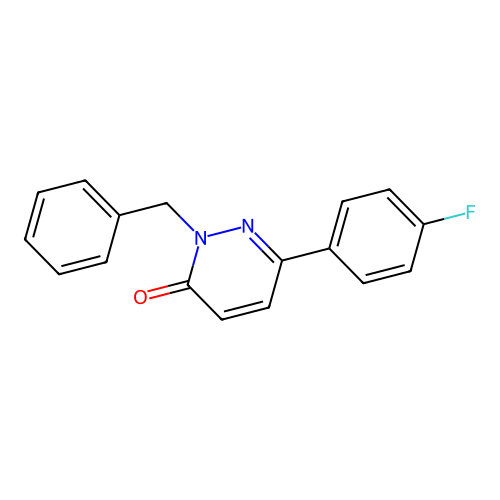 2-benzyl-6-(4-fluorophenyl)pyridazin-3(2H)-one structure