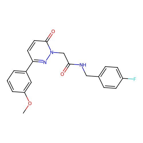 N-(4-fluorobenzyl)-2-(3-(3-methoxyphenyl)-6-oxopyridazin-1(6H)-yl)acetamide structure