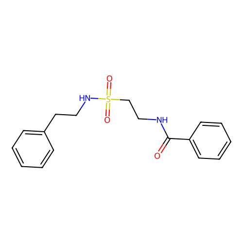 N-(2-(N-phenethylsulfamoyl)ethyl)benzamide structure