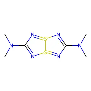3a,7a-Dithia-1,3,4,6-tetraazapentalene, 2,5-bis(dimethylamino)- structure