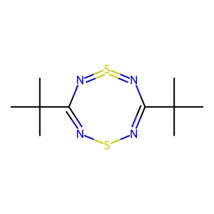 1,5-Dithia-2,4,6,8-tetrazocine, 3,7-di-tert-butyl- structure
