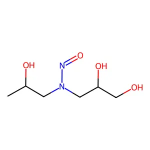 N-Nitroso-2,3-dihydroxypropyl-2-hydroxypropylamine structure