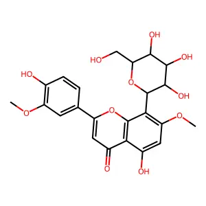 Orientin 7,3'-dimethyl ether structure