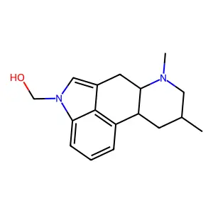 Ergoline-1-methanol, 6,8-dimethyl-, (8-beta)- structure