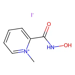 2-Hydroxycarbamoyl-1-methylpyridinium iodide structure