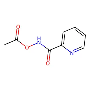 Hydroxylamine, O-acetyl-N-picolinoyl- structure