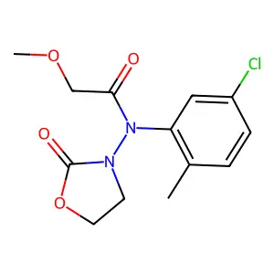 N-(5-Chloro-2-methyl-phenyl)-2-methoxy-N-(2-oxooxazolidin-3-yl)acetamide structure