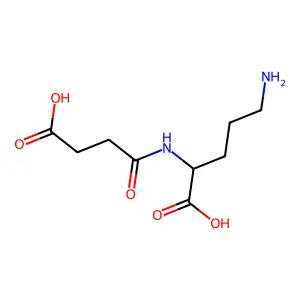 N2-(3-羧丙酰基)鸟氨酸 structure