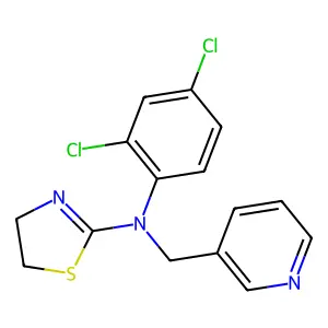 3-Pyridinemethanamine, N-(2,4-dichlorophenyl)-N-(4,5-dihydro-2-thiazolyl)- structure