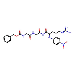 Benzyloxycarbonylglycyl-glycyl-arginine-4-nitroanilide structure
