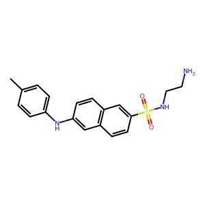 2-4-Toluidinylnaphthalene-6-(N-beta-ethylamine)sulfonamide structure