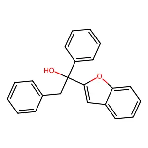 2-Benzofuranmethanol, alpha-phenyl-alpha-(phenylmethyl)- structure