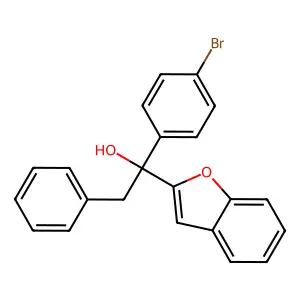 2-Benzofuranmethanol, alpha-(4-bromophenyl)-alpha-(phenylmethyl)- structure