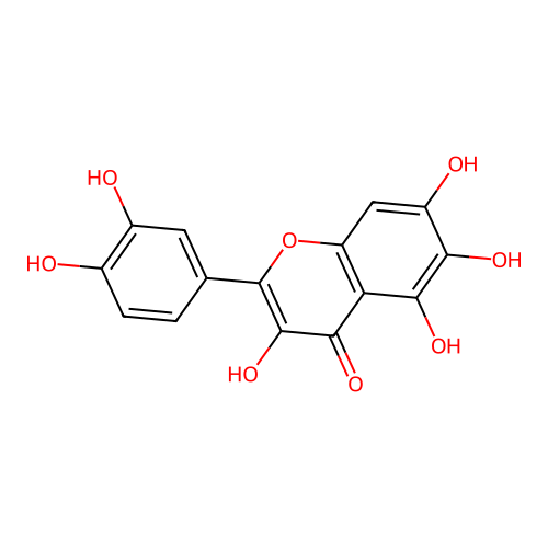 槲皮万寿菊素 structure