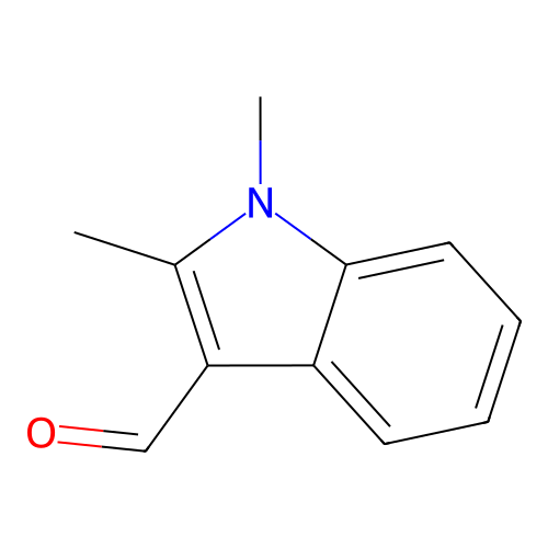 1,2-Dimethyl-1H-indole-3-carboxaldehyde structure