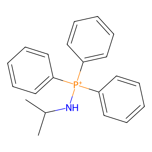 Triphenyl-(propan-2-ylamino)phosphanium structure