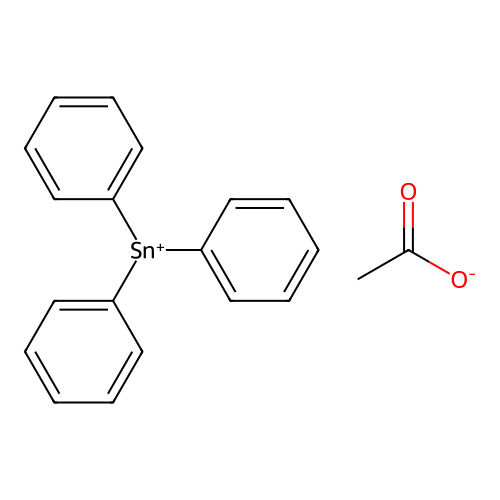 三苯醋錫 structure