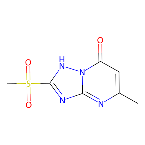 5-Methyl-2-(methylsulfonyl)-[1,2,4]triazolo[1,5-a]pyrimidin-7-ol structure