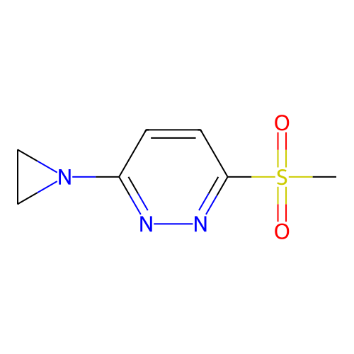 3-(1-Aziridinyl)-6-(methylsulfonyl)pyridazine structure