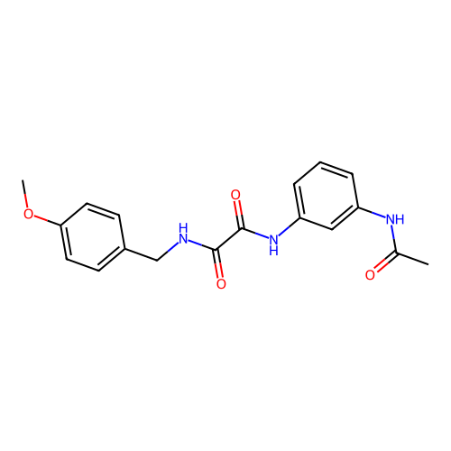 N1-(3-acetamidophenyl)-N2-(4-methoxybenzyl)oxalamide structure