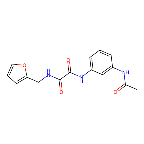 N1-(3-acetamidophenyl)-N2-(furan-2-ylmethyl)oxalamide structure