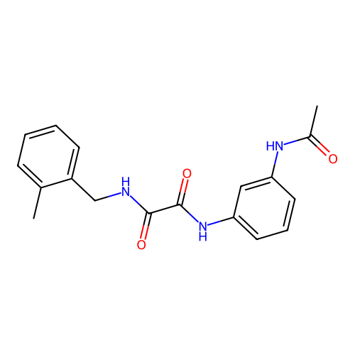 N1-(3-acetamidophenyl)-N2-(2-methylbenzyl)oxalamide structure