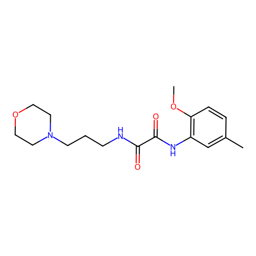N1-(2-methoxy-5-methylphenyl)-N2-(3-morpholinopropyl)oxalamide structure