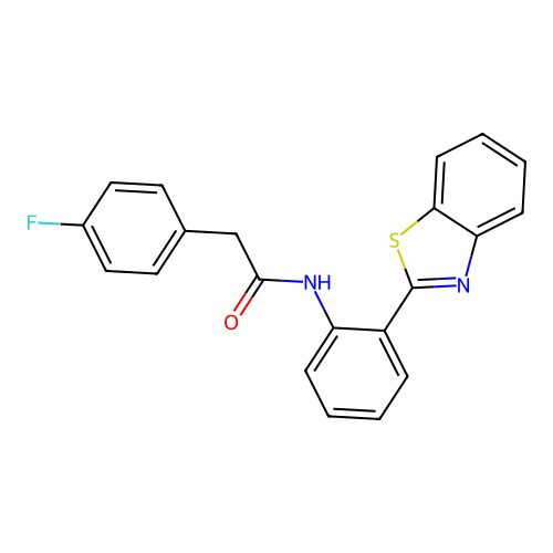 N-(2-(benzo[d]thiazol-2-yl)phenyl)-2-(4-fluorophenyl)acetamide structure
