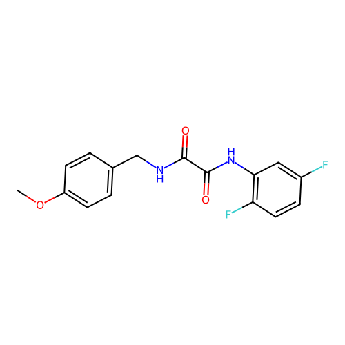 N1-(2,5-difluorophenyl)-N2-(4-methoxybenzyl)oxalamide structure