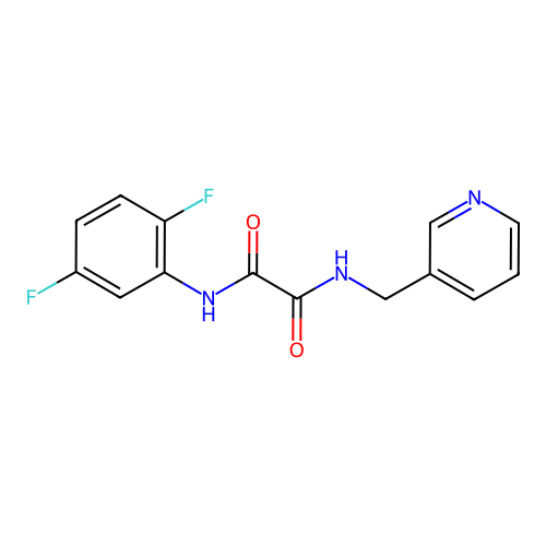 N'-(2,5-difluorophenyl)-N-(pyridin-3-ylmethyl)oxamide structure